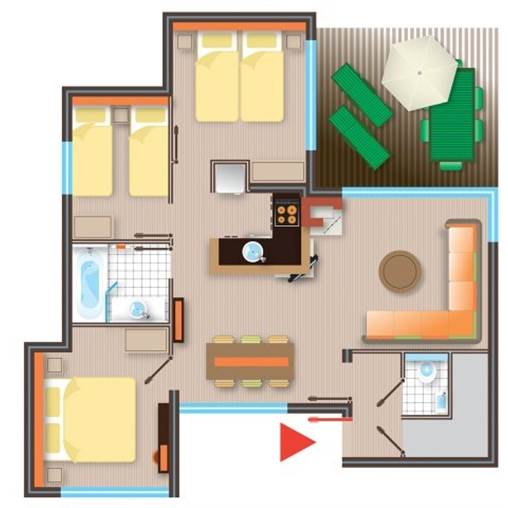 Comfort cottage CH292 at Les Hauts de Bruyères